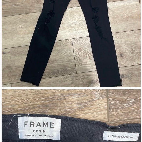 FRAME distressed Le High de Jeanne skinny jeans sz 32 - Picture 1 of 3